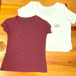 Brandy Melville 2 T-Shirts. 1 Brandy, 1 John Galt.